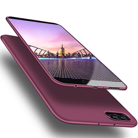 Funda Silicona Ultrafina Goma S07 para Huawei Honor View 10 Morado