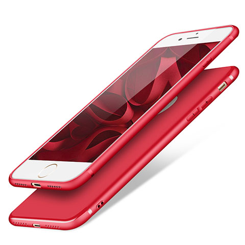 Funda Silicona Ultrafina Goma S09 para Apple iPhone SE (2020) Rojo