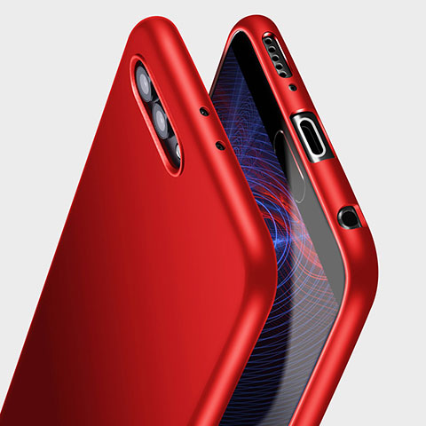 Funda Silicona Ultrafina Goma S09 para Huawei Honor V10 Rojo