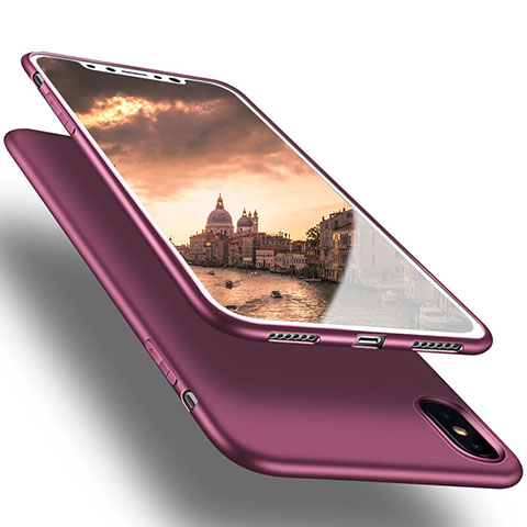 Funda Silicona Ultrafina Goma S16 para Apple iPhone Xs Max Morado