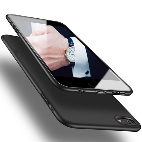 Funda Silicona Ultrafina Goma U05 para Apple iPhone 6S Plus Negro