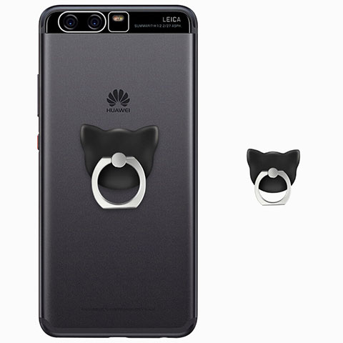 Funda Silicona Ultrafina Transparente con Anillo de dedo Soporte para Huawei P10 Plus Claro