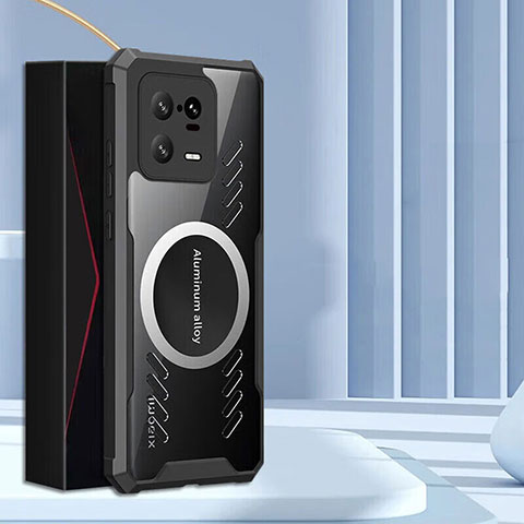 Funda Silicona Ultrafina Transparente con Mag-Safe Magnetic para Xiaomi Mi 13 Pro 5G Negro