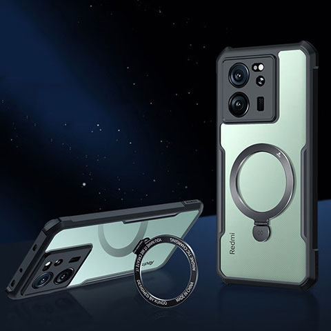 Funda Silicona Ultrafina Transparente con Mag-Safe Magnetic para Xiaomi Mi 13T 5G Negro