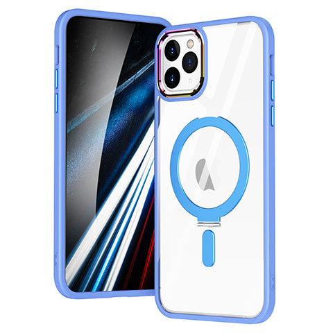 Funda Silicona Ultrafina Transparente con Mag-Safe Magnetic SD1 para Apple iPhone 11 Pro Azul Cielo