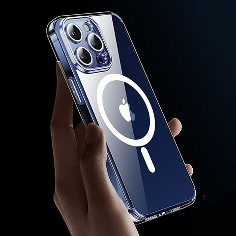 Funda Silicona Ultrafina Transparente con Mag-Safe Magnetic XD9 para Apple iPhone 13 Pro Claro