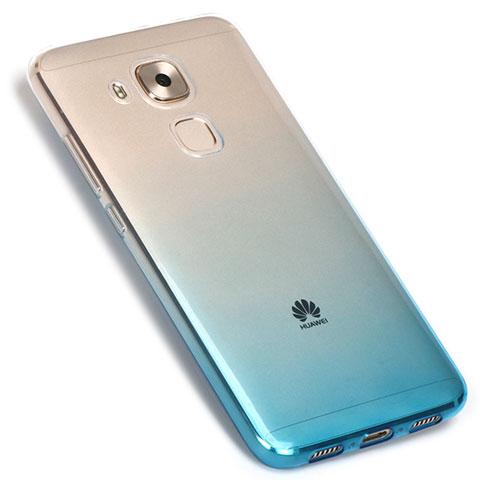 Funda Silicona Ultrafina Transparente Gradiente G01 para Huawei Nova Plus Azul