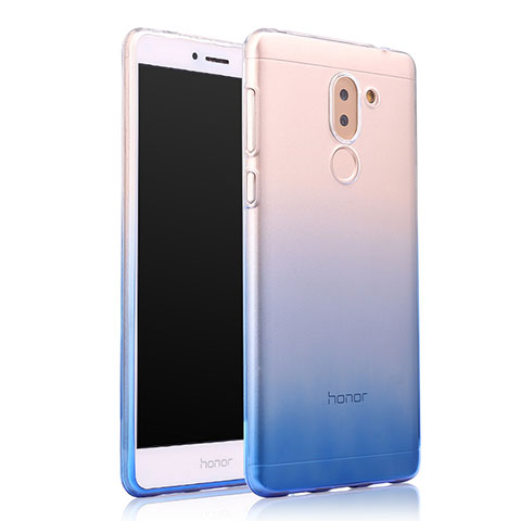 Funda Silicona Ultrafina Transparente Gradiente para Huawei GR5 (2017) Azul