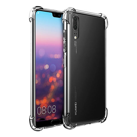 Funda Silicona Ultrafina Transparente K01 para Huawei P20 Claro