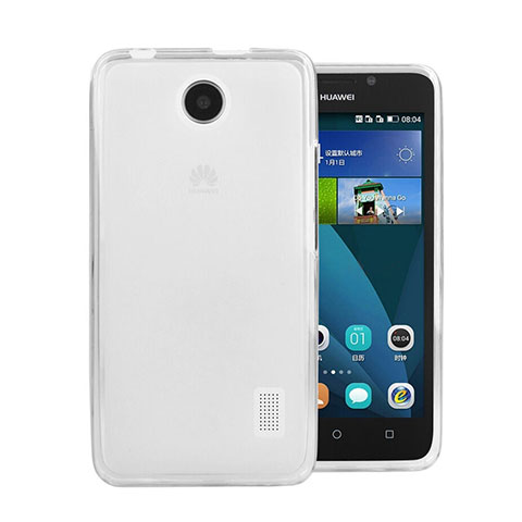 Funda Silicona Ultrafina Transparente para Huawei Ascend Y635 Blanco