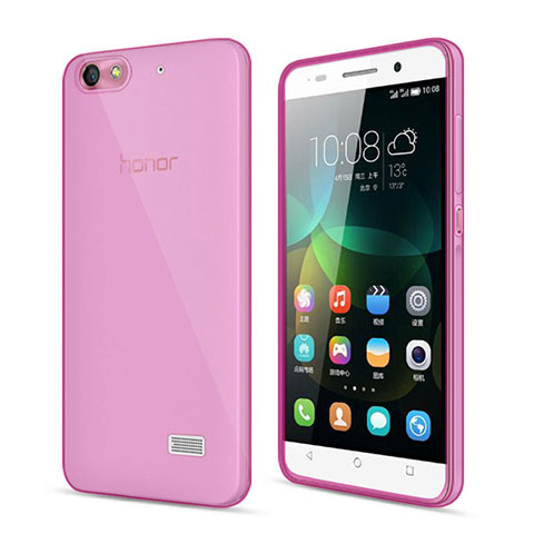 Funda Silicona Ultrafina Transparente para Huawei G Play Mini Rosa