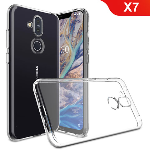 Funda Silicona Ultrafina Transparente para Nokia X7 Claro