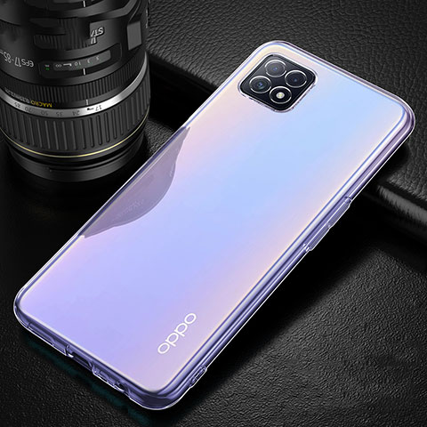 Funda Silicona Ultrafina Transparente para Oppo A73 5G Claro