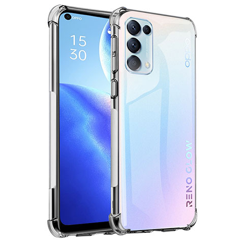 Funda Silicona Ultrafina Transparente para Oppo Find X3 Lite 5G Claro