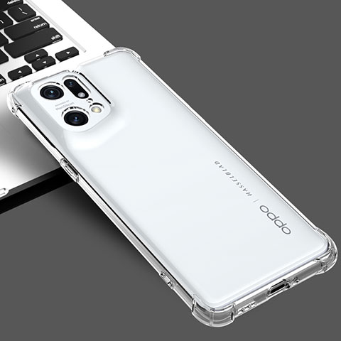 Funda Silicona Ultrafina Transparente para Oppo Find X5 Pro 5G Claro