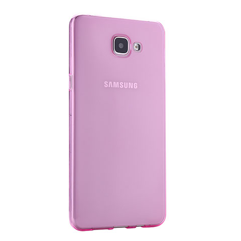 Funda Silicona Ultrafina Transparente para Samsung Galaxy A9 Pro (2016) SM-A9100 Rosa
