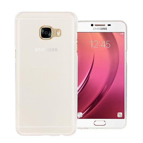 Funda Silicona Ultrafina Transparente para Samsung Galaxy C5 SM-C5000 Blanco