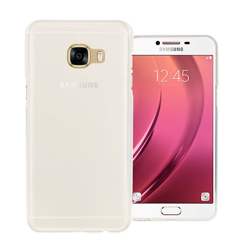 Funda Silicona Ultrafina Transparente para Samsung Galaxy C7 SM-C7000 Blanco