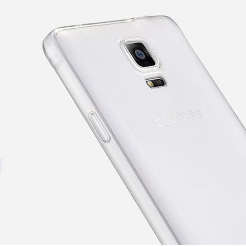 Funda Silicona Ultrafina Transparente para Samsung Galaxy Note 4 Duos N9100 Dual SIM Claro