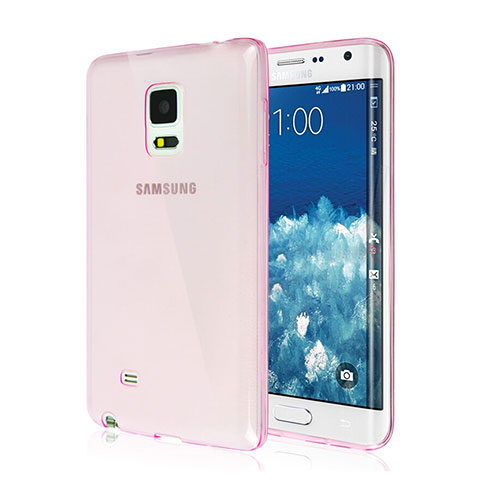 Funda Silicona Ultrafina Transparente para Samsung Galaxy Note Edge SM-N915F Rosa