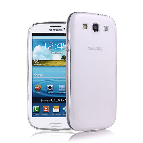 Funda Silicona Ultrafina Transparente para Samsung Galaxy S3 i9300 Blanco