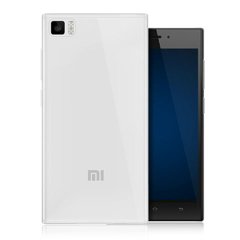 Funda Silicona Ultrafina Transparente para Xiaomi Mi 3 Claro