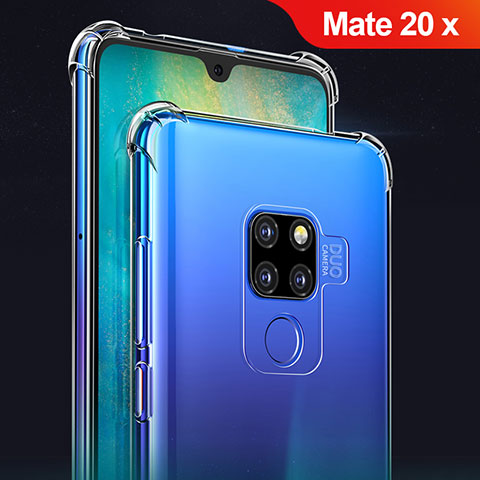 Funda Silicona Ultrafina Transparente T02 para Huawei Mate 20 X 5G Claro