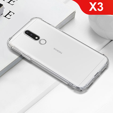 Funda Silicona Ultrafina Transparente T02 para Nokia X3 Claro