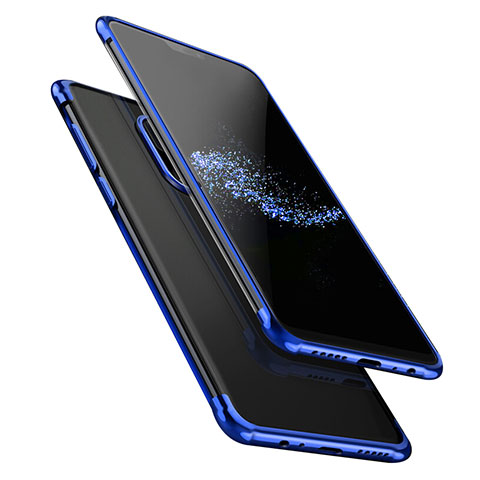 Funda Silicona Ultrafina Transparente T02 para OnePlus 6 Azul