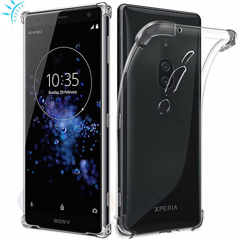 Funda Silicona Ultrafina Transparente T02 para Sony Xperia XZ2 Premium Claro