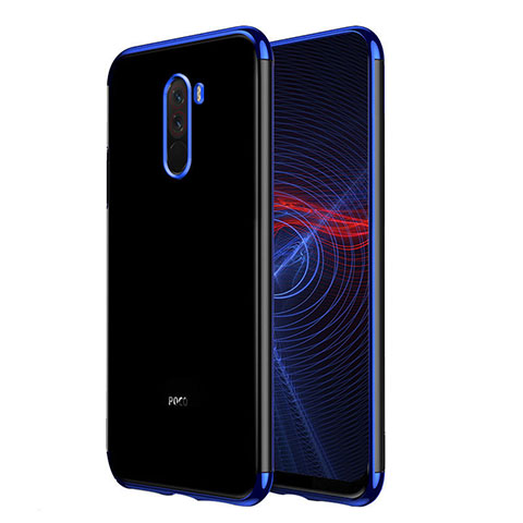 Funda Silicona Ultrafina Transparente T02 para Xiaomi Pocophone F1 Azul