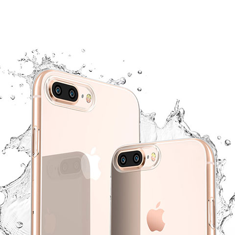 Funda Silicona Ultrafina Transparente T03 para Apple iPhone 8 Plus Claro