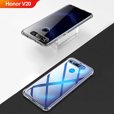 Funda Silicona Ultrafina Transparente T04 para Huawei Honor V20 Claro