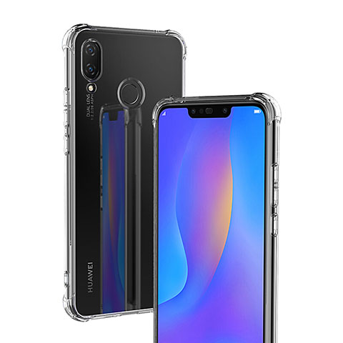 Funda Silicona Ultrafina Transparente T04 para Huawei P Smart+ Plus Claro