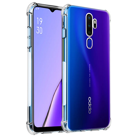 Funda Silicona Ultrafina Transparente T04 para Oppo A11X Claro