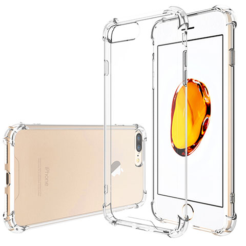 Funda Silicona Ultrafina Transparente T05 para Apple iPhone 8 Plus Claro