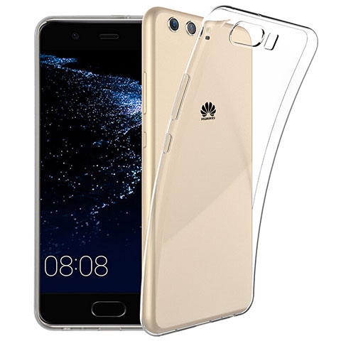 Funda Silicona Ultrafina Transparente T06 para Huawei P10 Claro