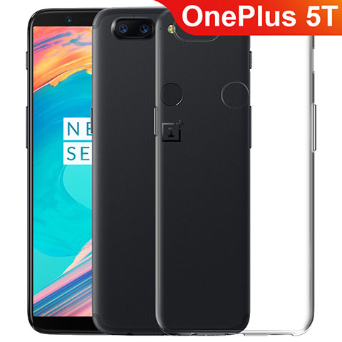 Funda Silicona Ultrafina Transparente T06 para OnePlus 5T A5010 Claro