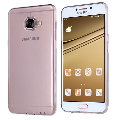 Funda Silicona Ultrafina Transparente T06 para Samsung Galaxy C5 SM-C5000 Gris