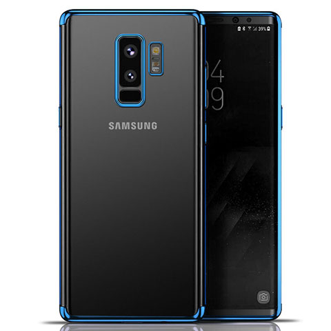 Funda Silicona Ultrafina Transparente T06 para Samsung Galaxy S9 Plus Azul