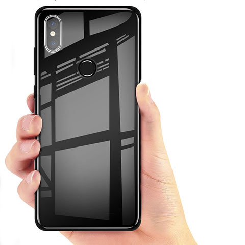 Funda Silicona Ultrafina Transparente T06 para Xiaomi Mi 8 Negro