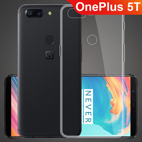 Funda Silicona Ultrafina Transparente T07 para OnePlus 5T A5010 Claro