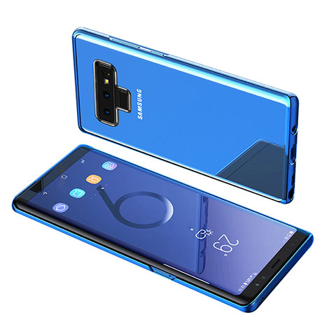 Funda Silicona Ultrafina Transparente T07 para Samsung Galaxy Note 9 Azul