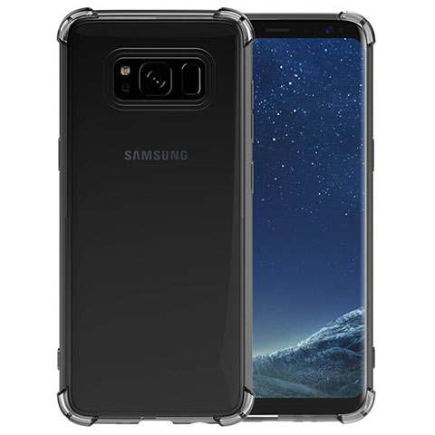 Funda Silicona Ultrafina Transparente T10 para Samsung Galaxy S8 Plus Gris