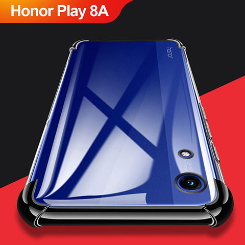 Funda Silicona Ultrafina Transparente T11 para Huawei Honor Play 8A Negro