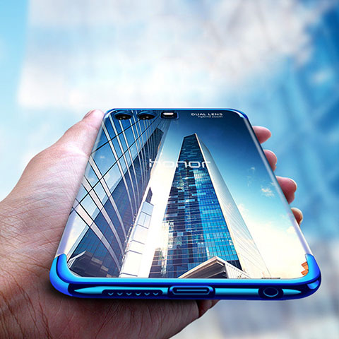 Funda Silicona Ultrafina Transparente T15 para Huawei Honor 9 Azul
