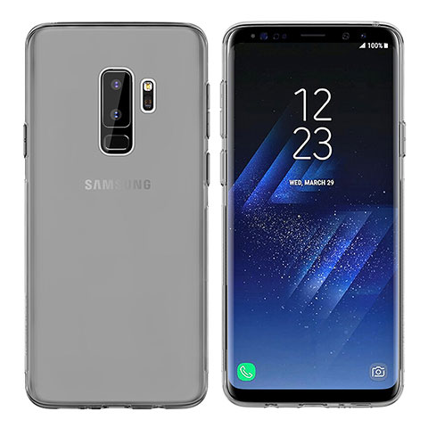 Funda Silicona Ultrafina Transparente T20 para Samsung Galaxy S9 Plus Gris