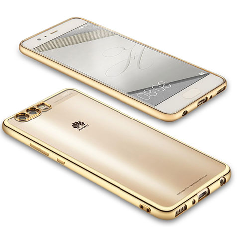 Funda Silicona Ultrafina Transparente U02 para Huawei P10 Oro