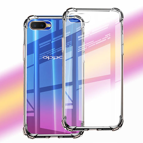 Funda Silicona Ultrafina Transparente Z06 para Oppo R15X Claro