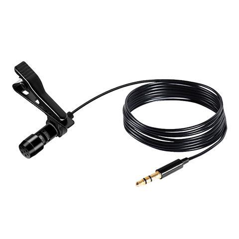 Mini Microfono Estereo de 3.5 mm K04 Negro